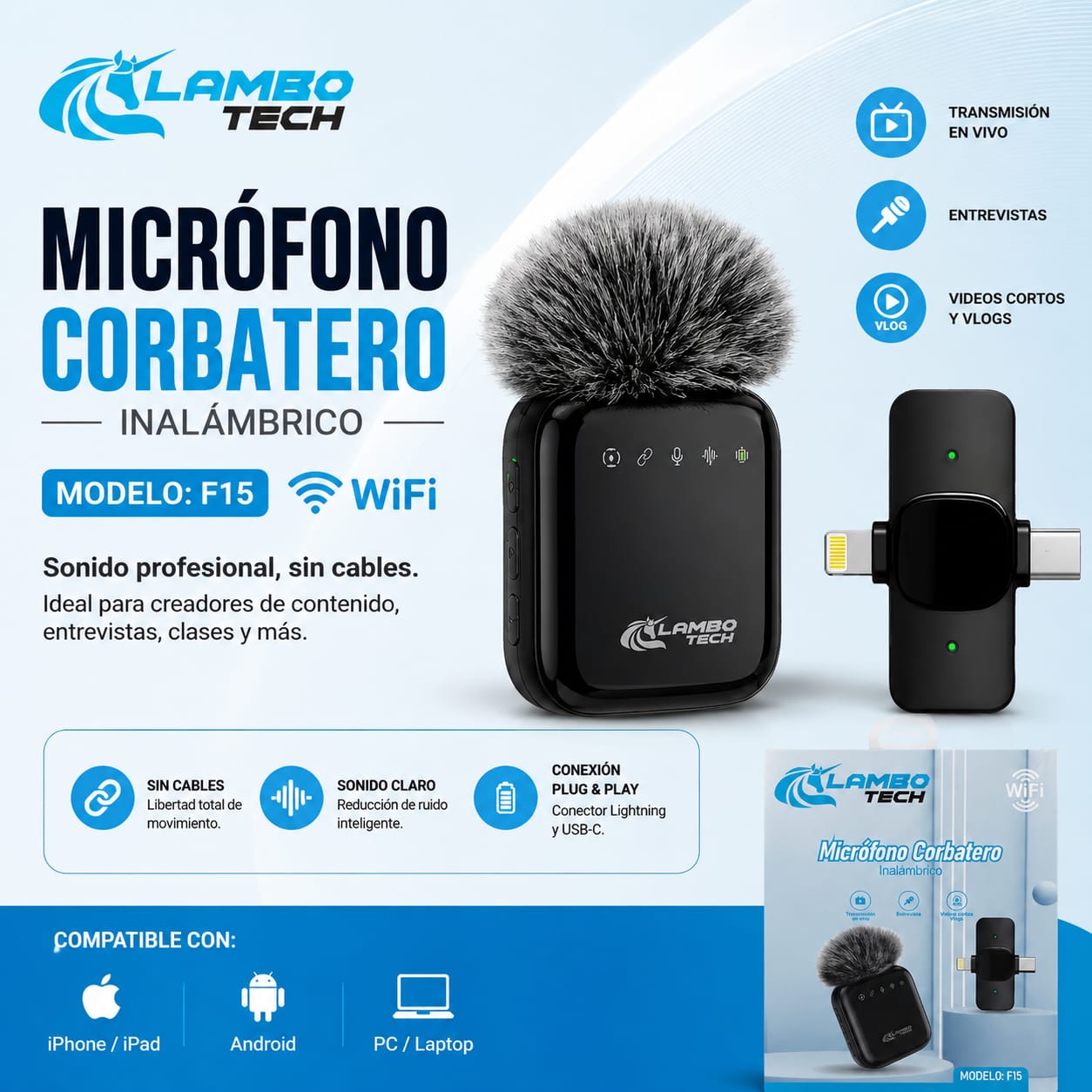 MICROFONO CORBATERO LAMBOTECH