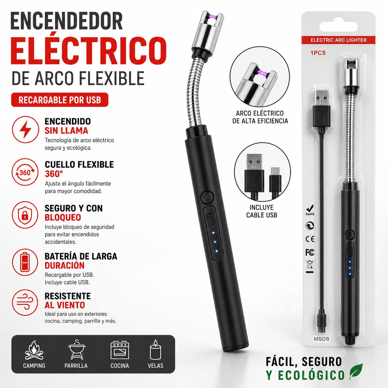 CHISPERO RECARGBLE USB