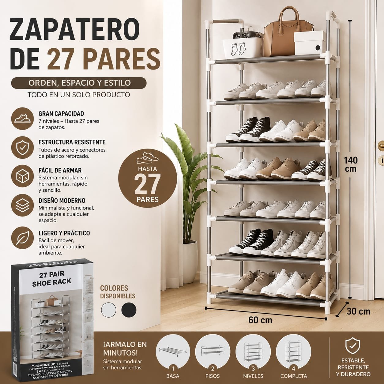 ZAPATERO ORGANIZADOR 9 NIVELES ADO354