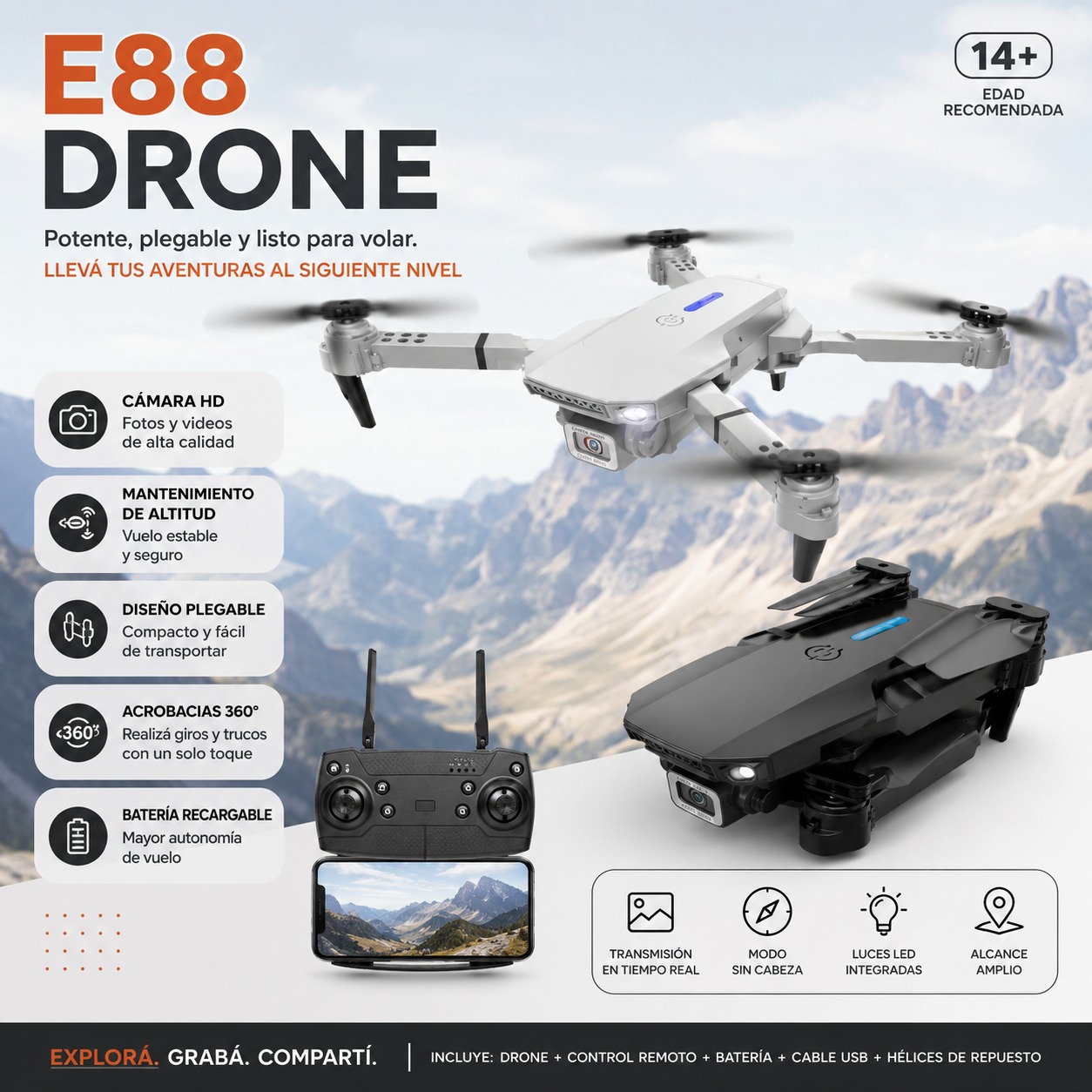 DRONE E88