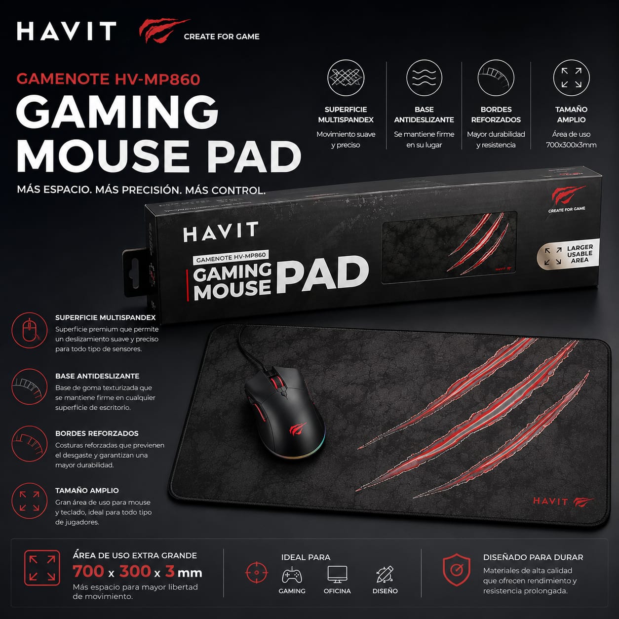 MOUSEPAD HAVIT MP860