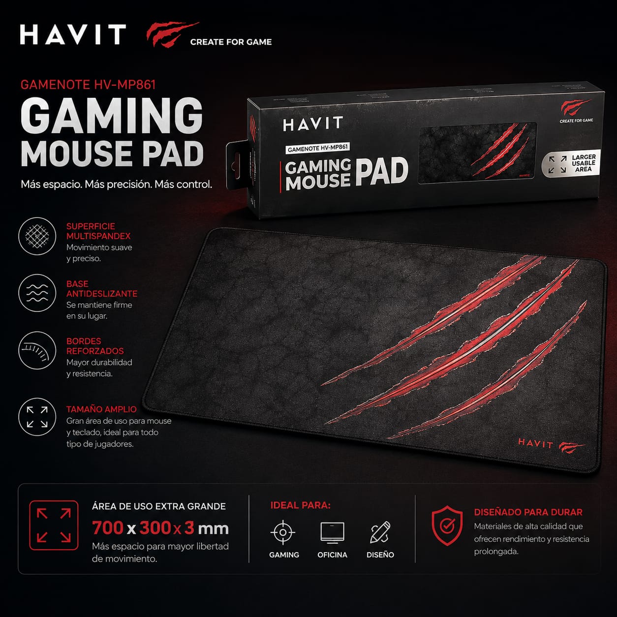 MOUSEPAD HAVIT GAMER MP861