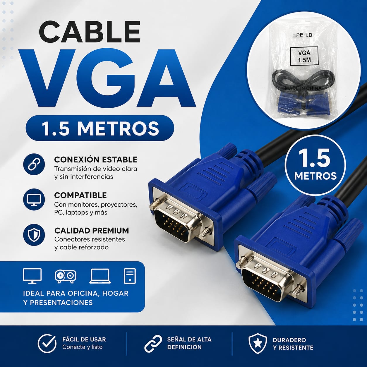 CABLE VGA 1.5M
