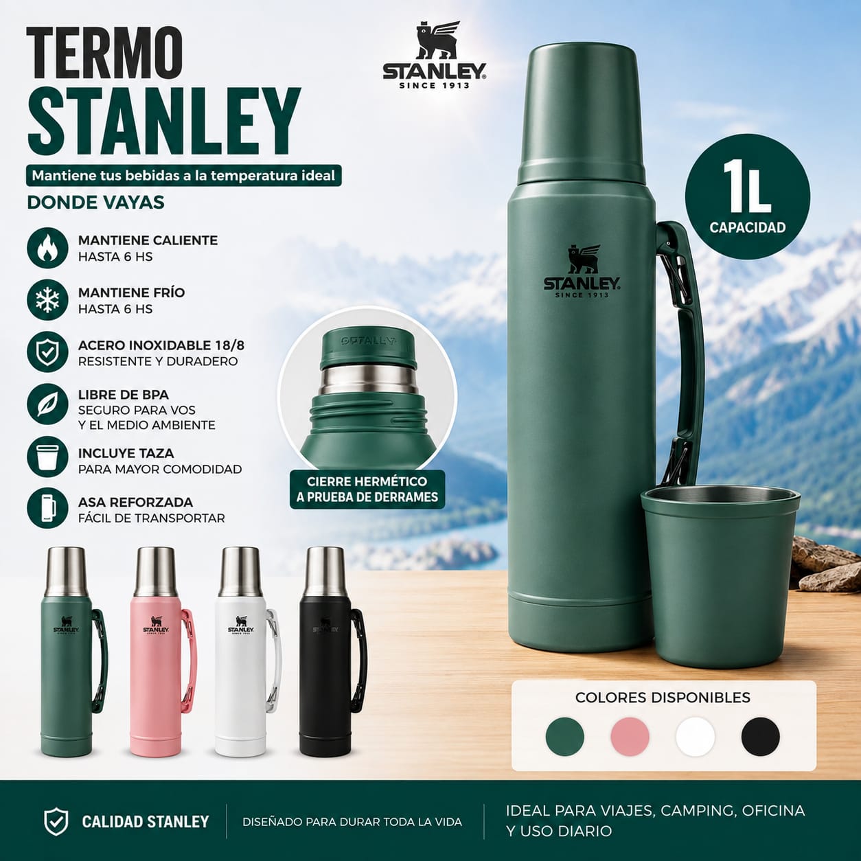 TERMO STANLEY 1LT DC013