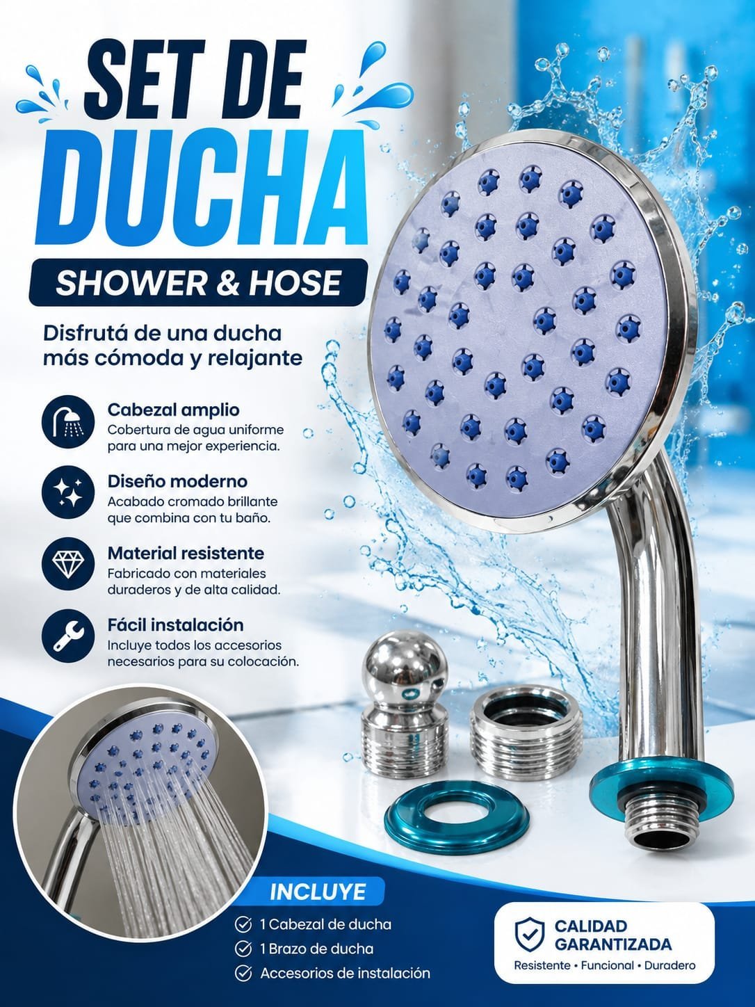SET DE DUCHA SHOWER HOSE 807-20107