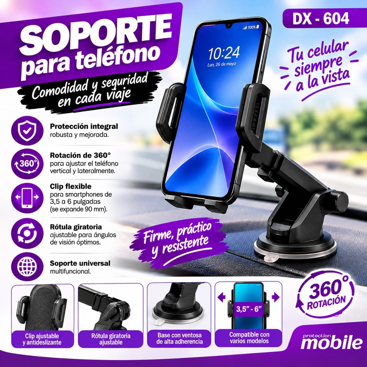 SOPORTE PARA AUTO MOBILE 360