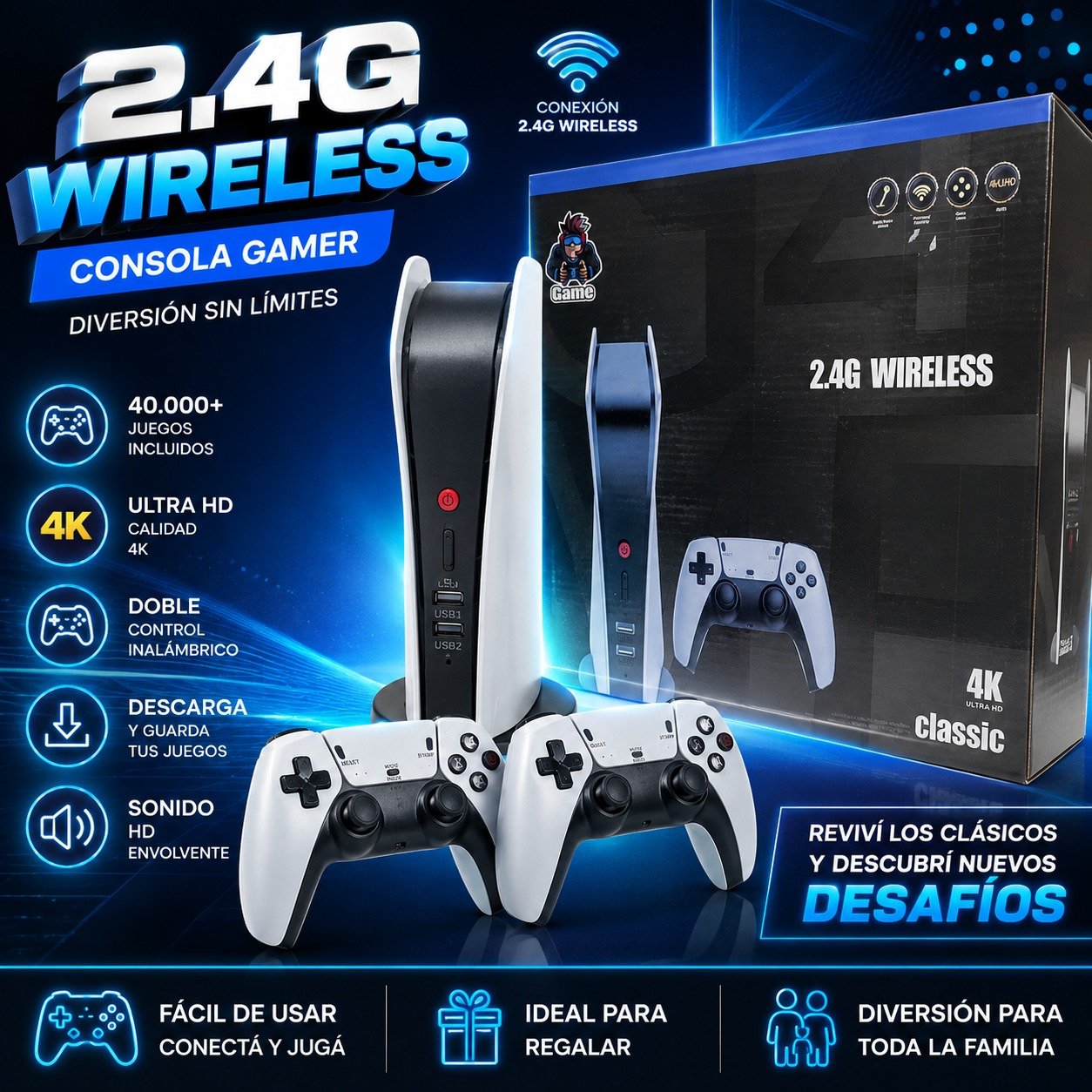GAME STICK G5 2.4G WIRELESS