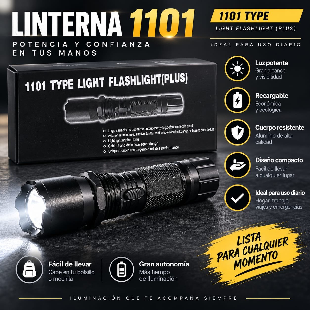 LINTERNA PICANA RECARGABLE