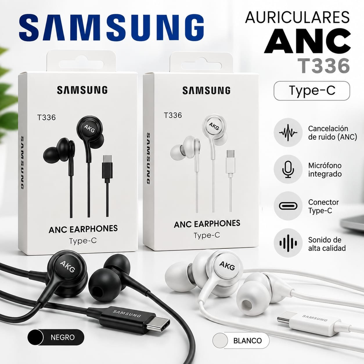 AURICULAR TIPO C SAMSUNG T336