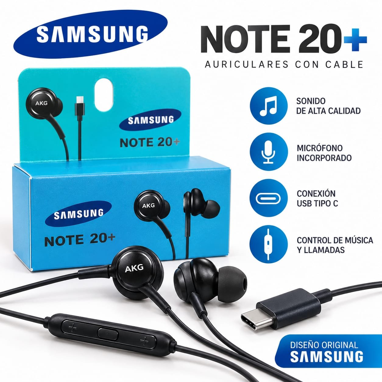 AURICULAR AKG TIPO NOTE20+