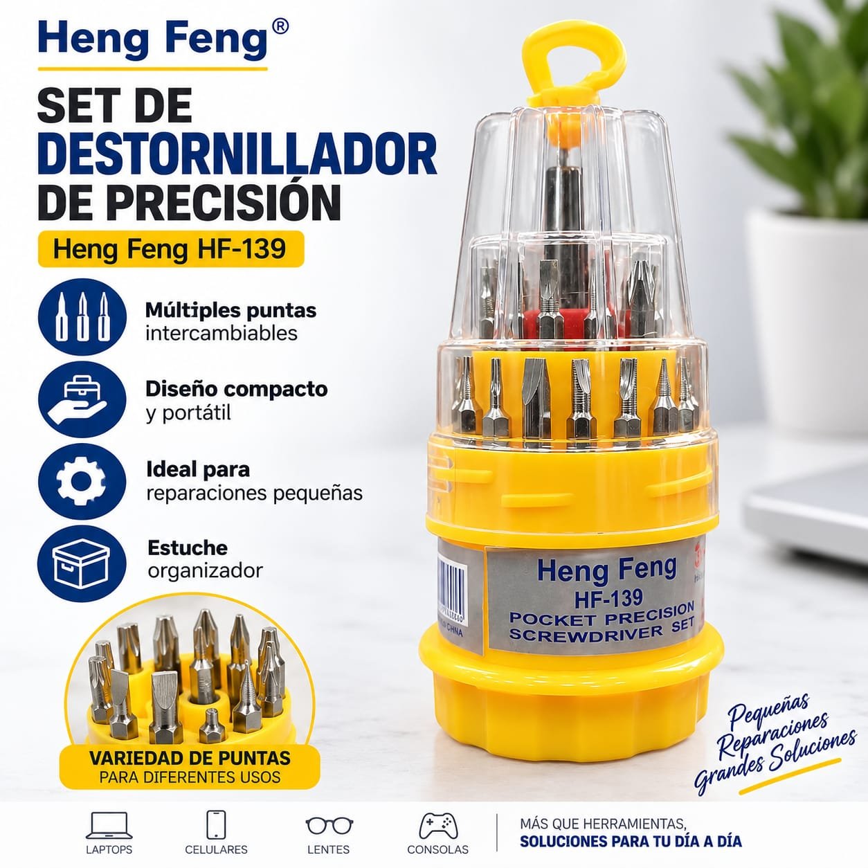 KIT DESTORNILLADOR 31 EN 1