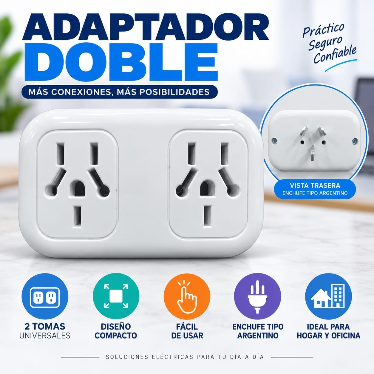 ADAPTADOR DOBLE PUERTO