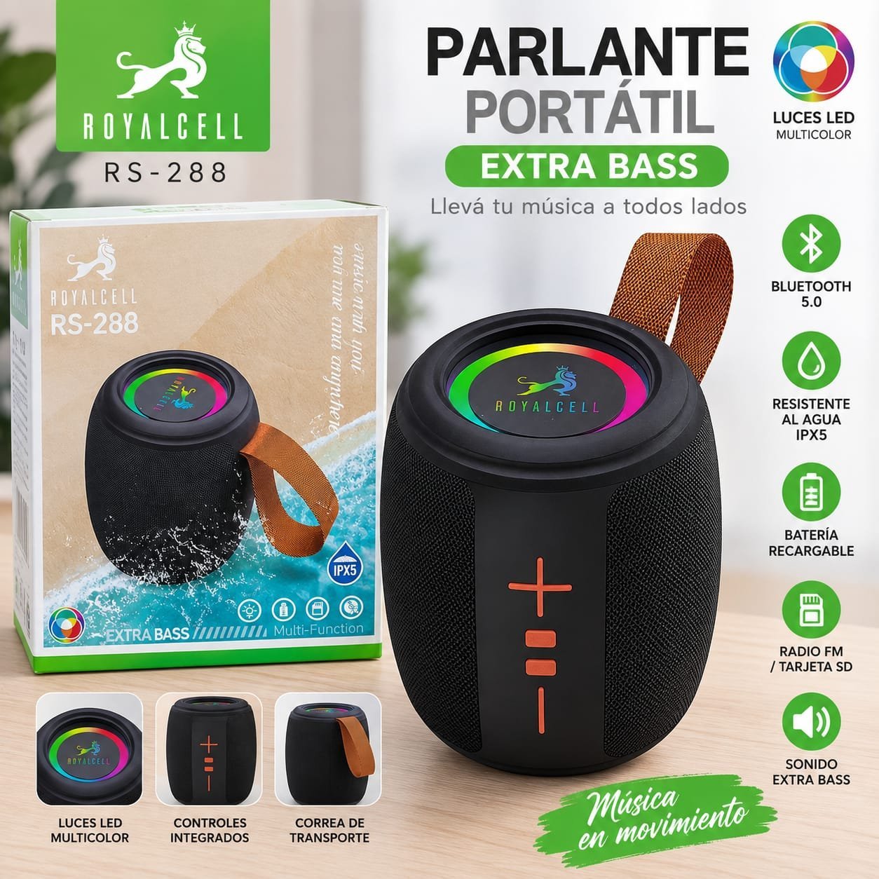 PARLANTE BT ROYALCELL RS-288