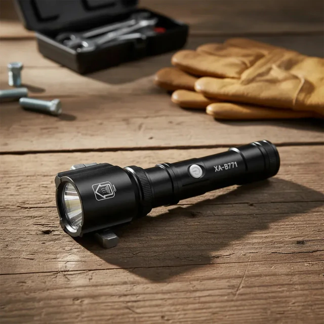 LINTERNA LED CON MARTILLO ROMPEVIDRIO