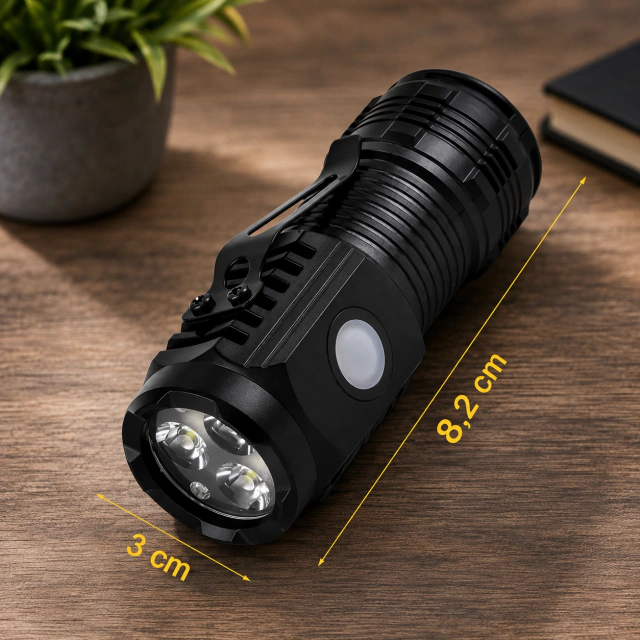 LINTERNA MINI LED CON CLIP (IMANTADA)