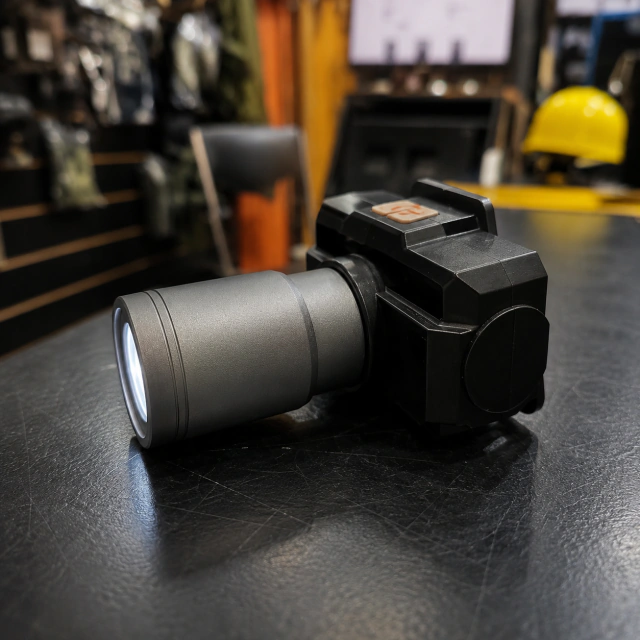 Linterna Frontal LED Recargable con Zoom Telescópico USB-C – JS-920