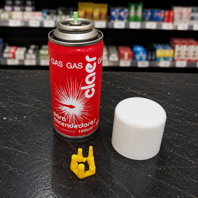 Gas Butano Clear 160 cc para Encendedores y Sopletes – Con Adaptadores