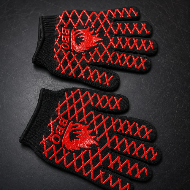 Guantes ANTIFLAMA BBQ Antideslizantes para Parrilla y Cocina