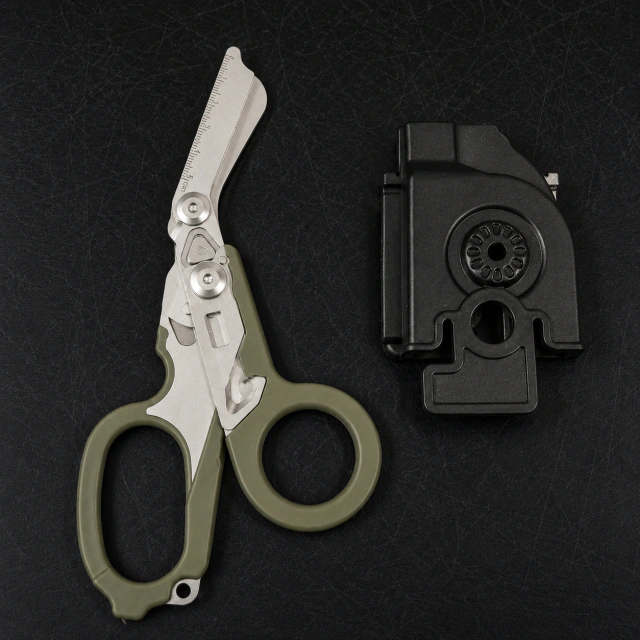 Tijera de Trauma Multifunción con Rompevidrios y Funda