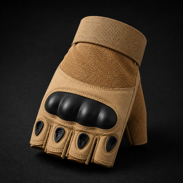 Guantes dedo corto Tácticos - Negro, Verde y Coyote