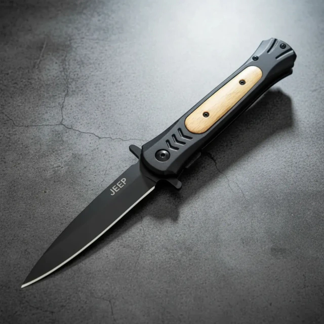 Navaja Tactica Estilete Semi Automatica Jeep 22 Cm