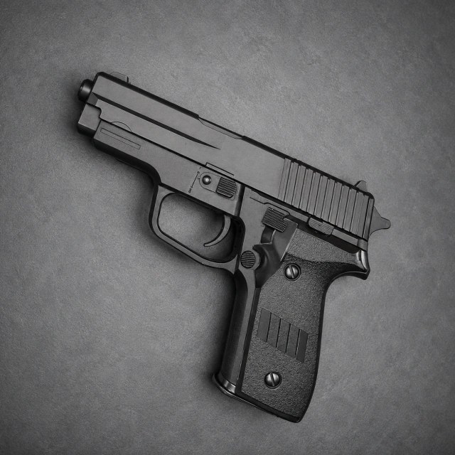 Pistola Airsoft V12 6 mm Corredera Metálica con Seguro + MUNICIÓN