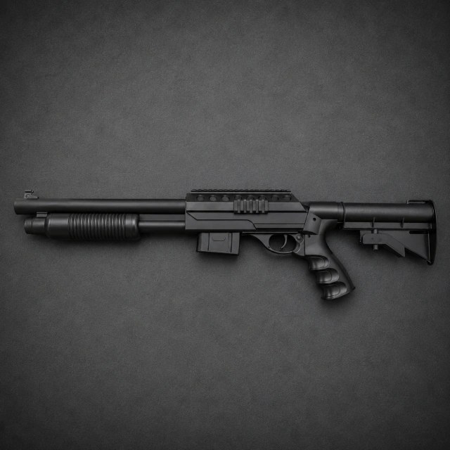 Escopeta Airsoft Shoot Gun Larga con Culata Regulable – 6 mm