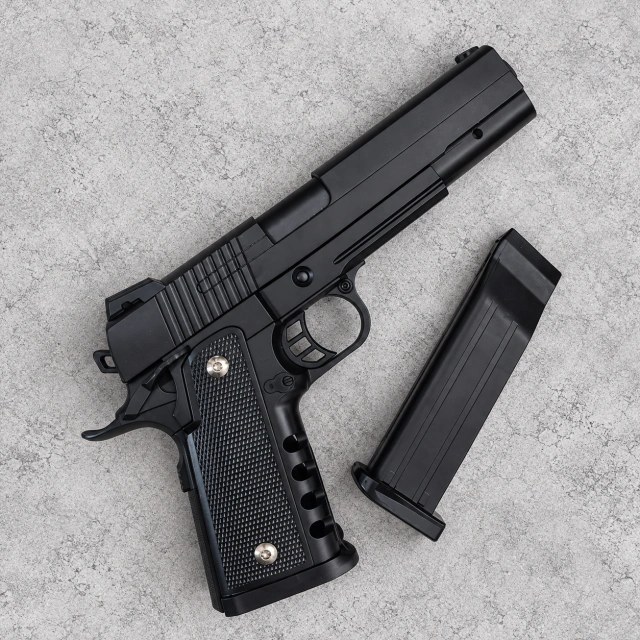 Pistola Airsoft 6 mm Estilo Hi-Capa 1911 Spring