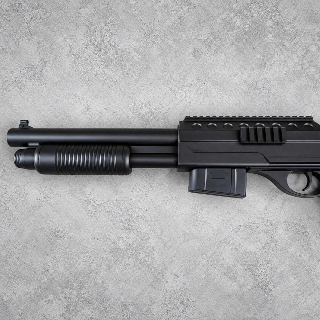 Escopeta Airsoft Táctica Negra SPRING