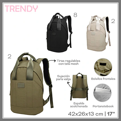 850-22771 MOCHILA TRENDY