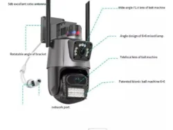 Camara De Seguridad Doble Smart Luo Lu-E106