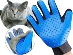 Guante Masajeador Quitapelos Pawfy Mascota Pelaje Corto Medio 13165 RO
