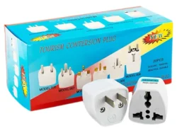 Kit De 20 Enchufes Adaptadores Convertidor Adaptador Europeo A Americano