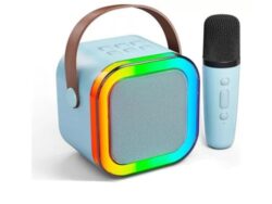 Parlante Karaoke Portátil K12 Bluetooth Led Rgb 1 Microfono
