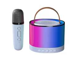 Parlante Karaoke Portátil Smart K52 Led Rgb 1 Microfono