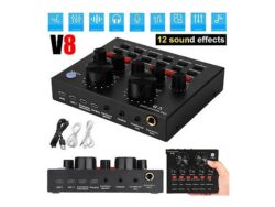 PLACA SONIDO V8 SOUND CARD MEZCLADOR TIKTOK