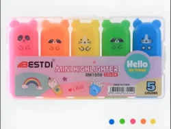 Mini Marcadores Resaltador RM1559 X5 Diseños Infantiles