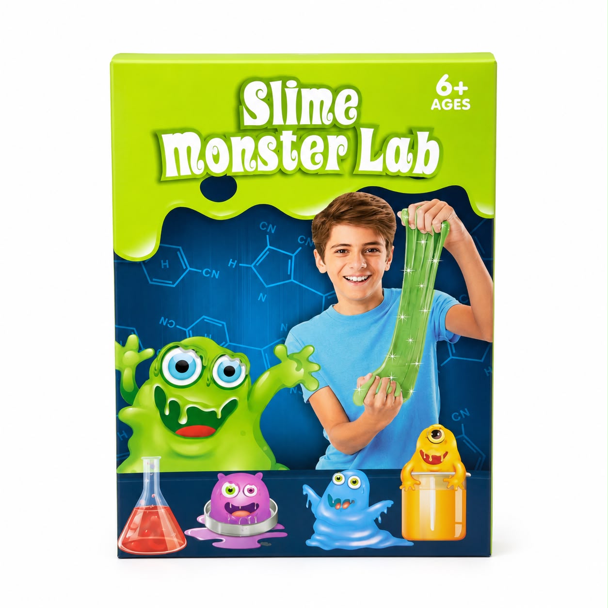 Kit Slime Monster Lab Verde 24065-C Mutante