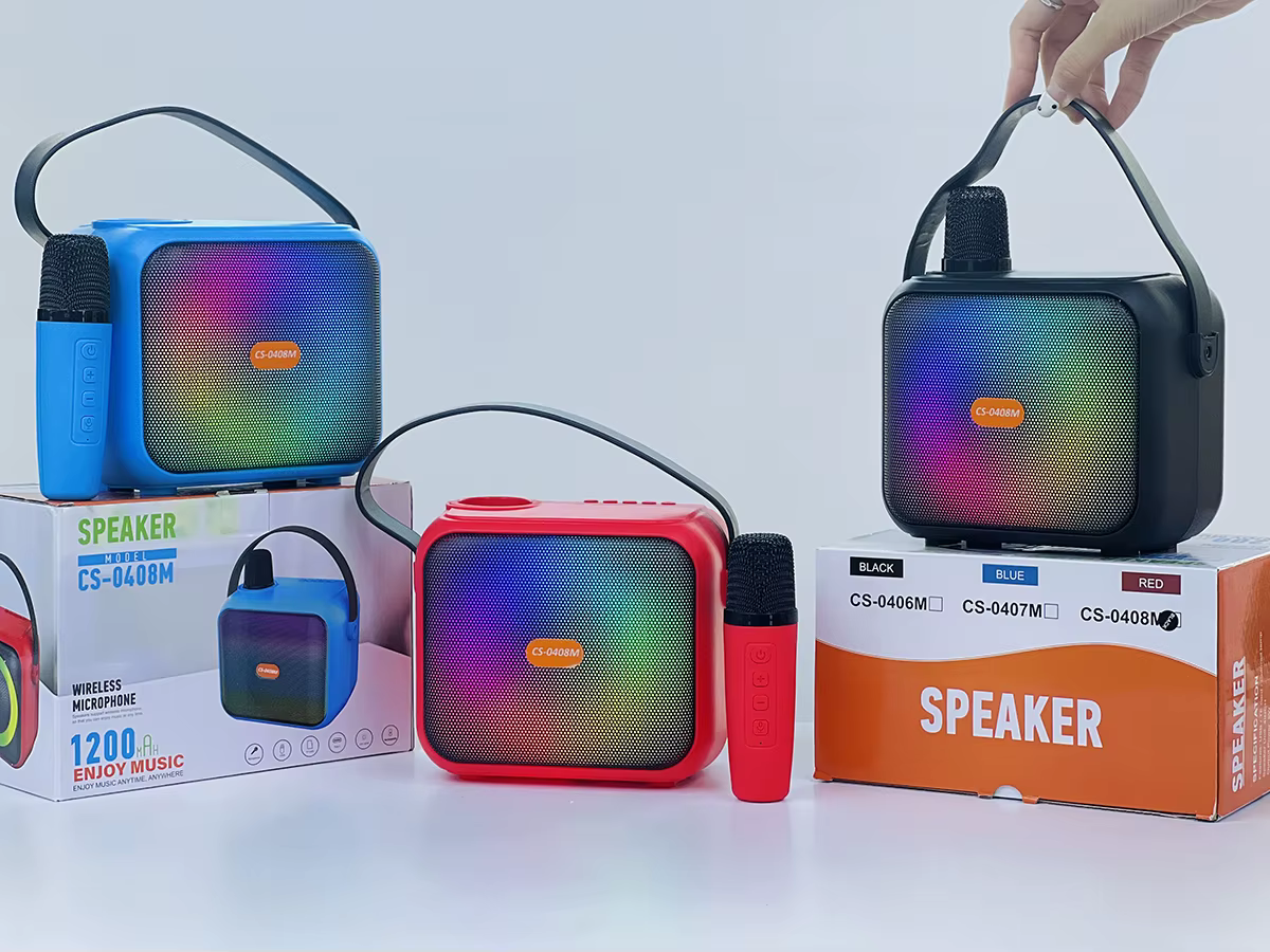 Parlante Portatil con Microfono Inalambrico CS-0407M Bluetooth