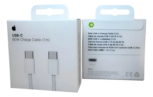 Cable Iphone 60w Trenzado Usb-c A Usb-c Tipo C A Tipo C 1M
