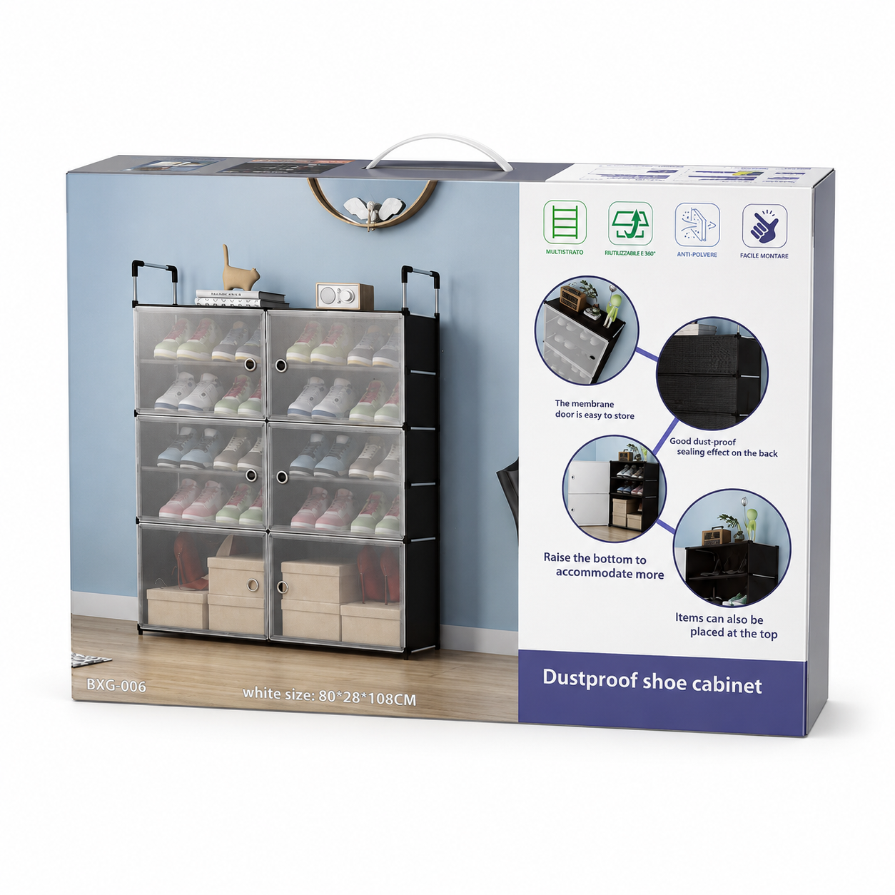 Organizador de Zapato Zapatero BXG-006 ACC0326 80x28x108CM