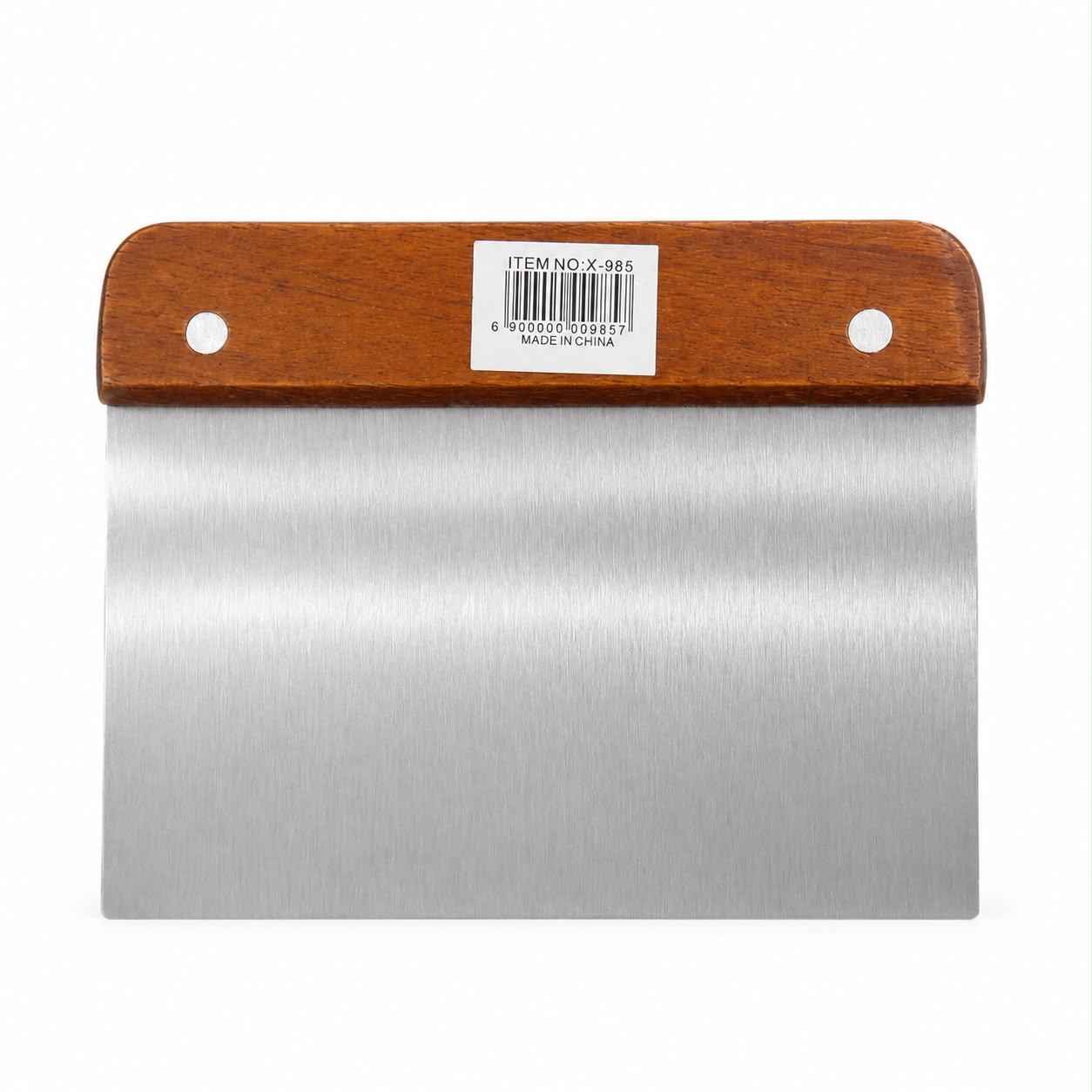 Espatula Rasqueta Acero Mango Madera Para Induir X-985