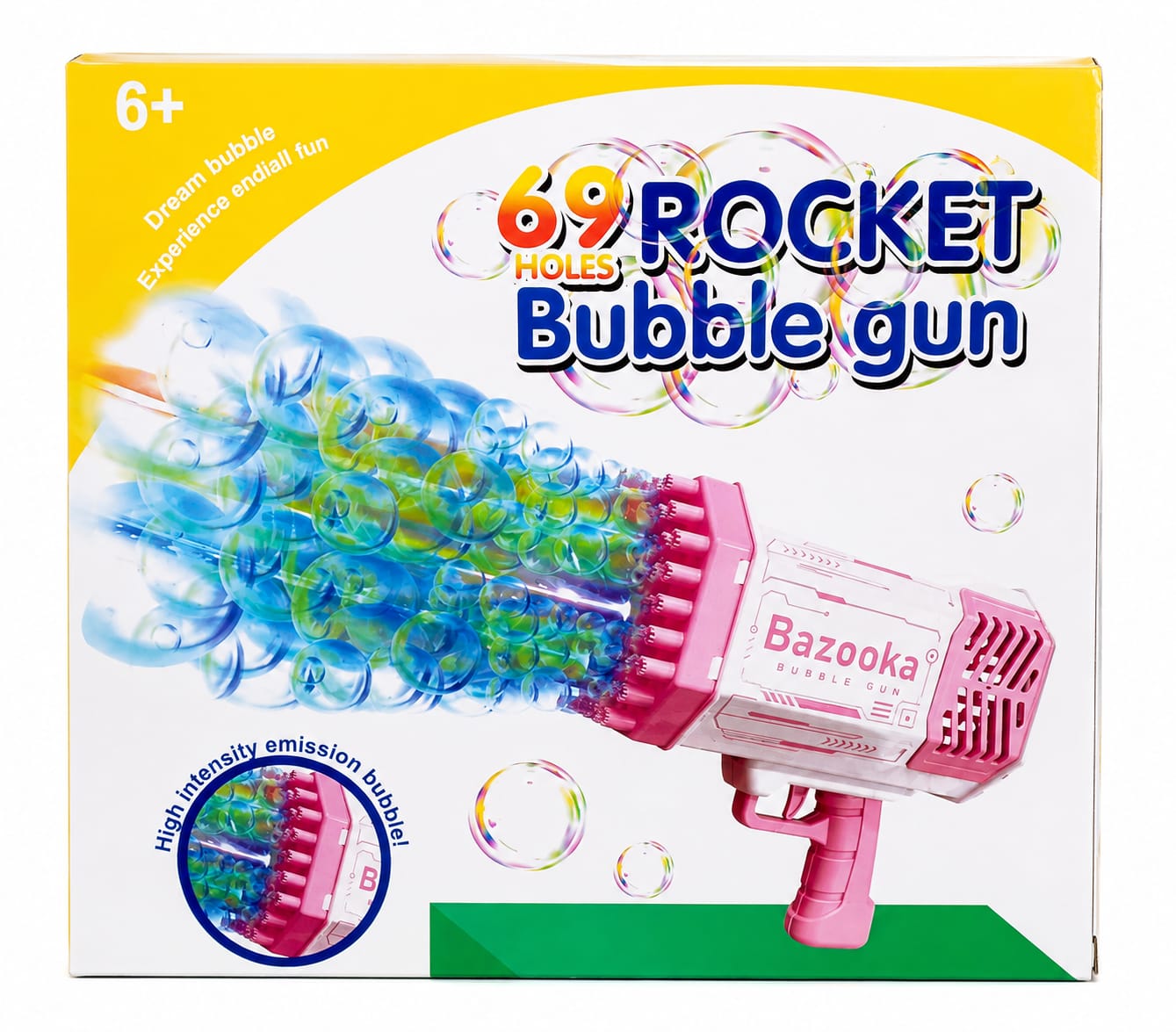 Burbujero Pistola Bazooka Automatico Recargable Usb Luz BBJ-1