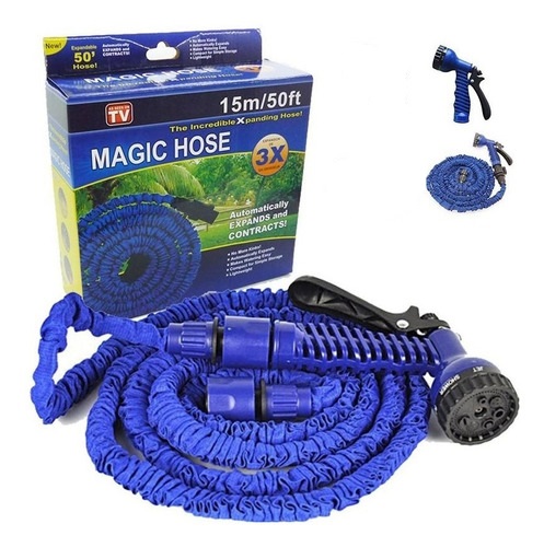 Manguera Expandible Retractil Magic Hose 50ft 15m C Pistola