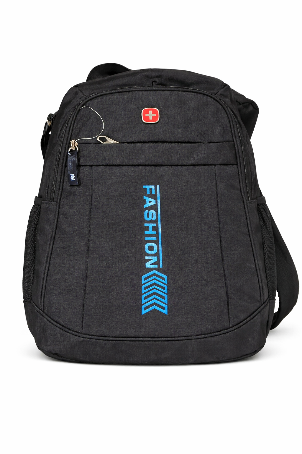 Mochila Urbana Fashion Negra Y Azul