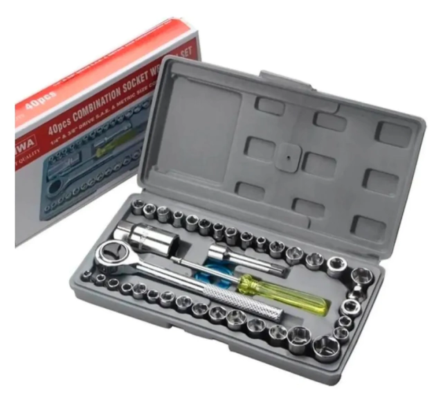 Juego De Llaves De 40 Piezas 1/4″ Y 3/8″ TB-40 TUBO/VS-40 W1324