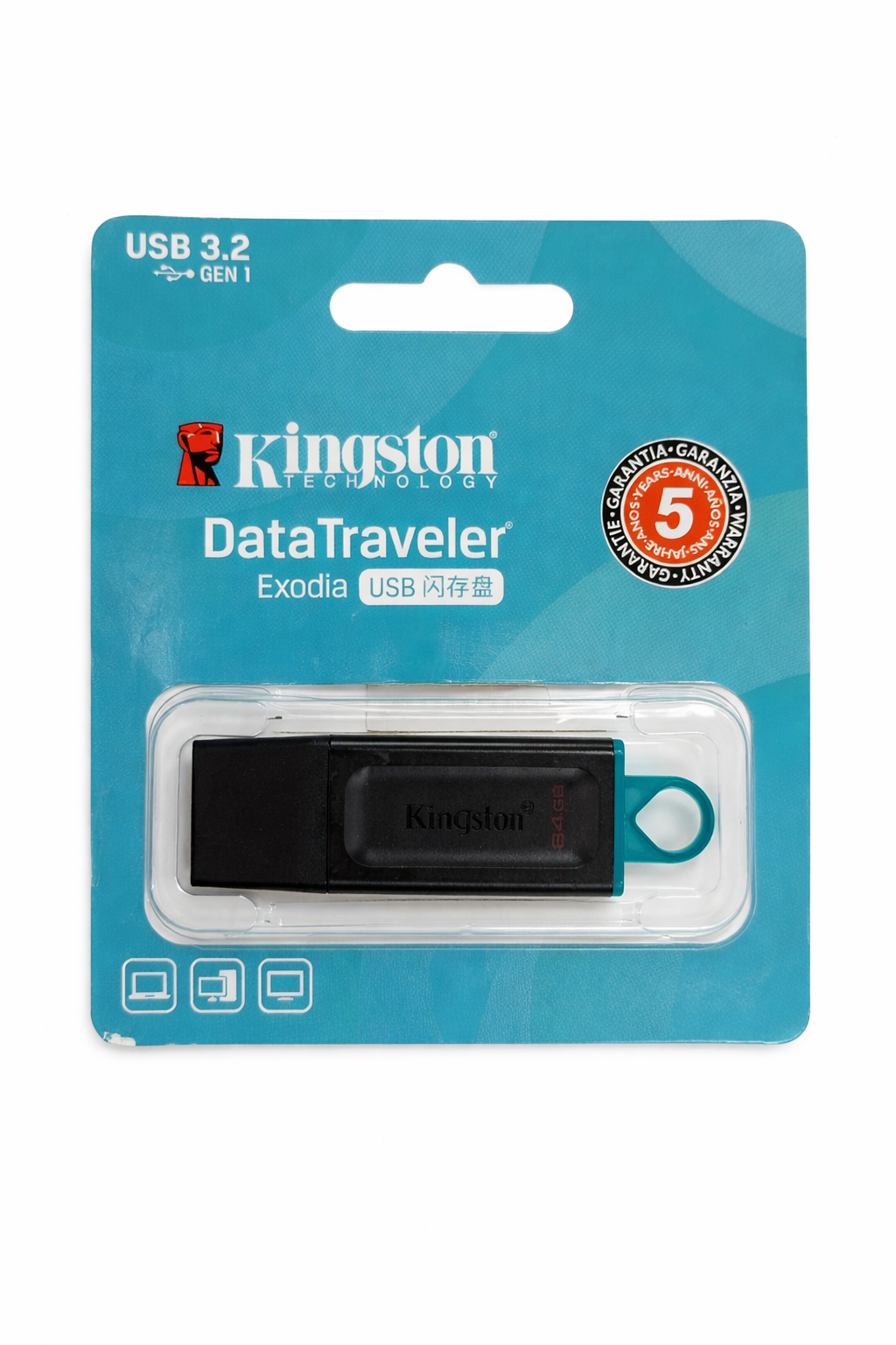Pendrive 32gb Kingston Datatraveler Exodia Usb 3.2 Gen 1 X-792