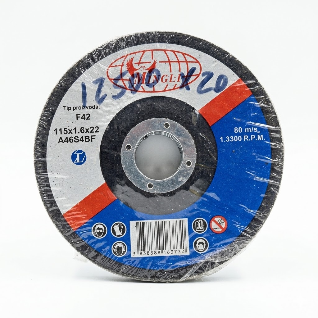 Disco de Corte para Metal y Acero 115mm MINGLI Pack x 25 Unidades 1096