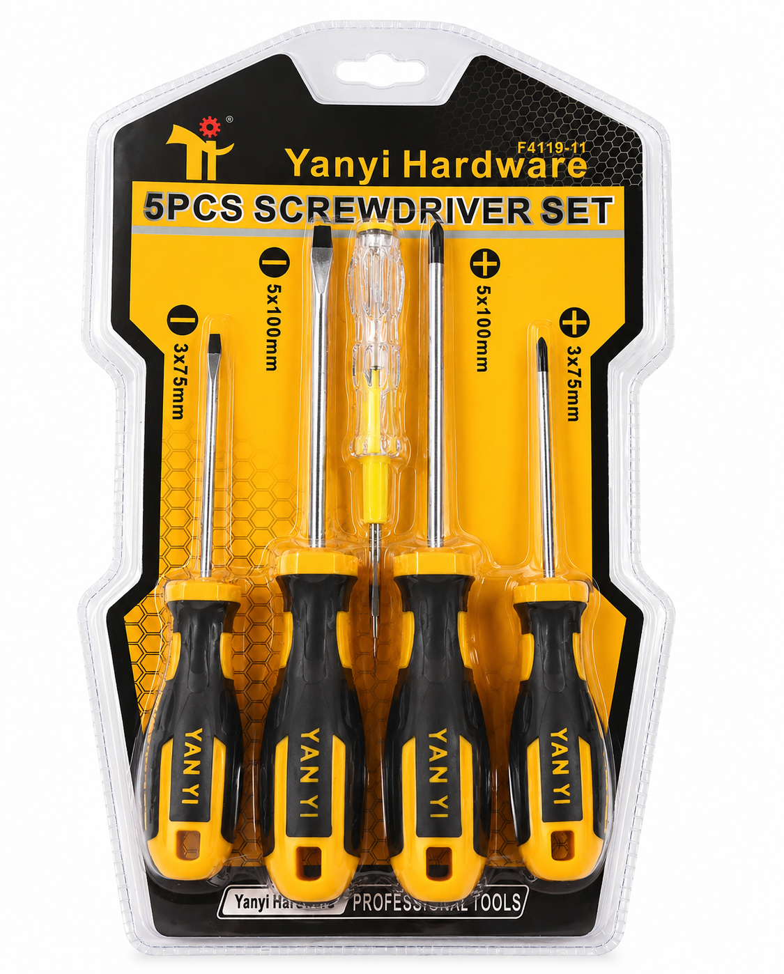 Set 5 Destornillador Yan Yi Hardware F4119-11 Hytoshy