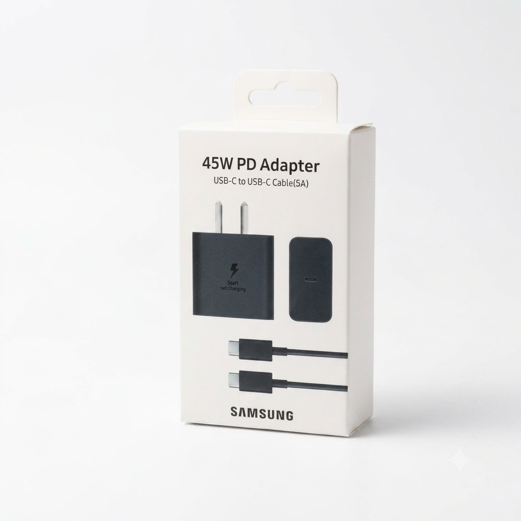 Cargador Samsung 45w con cable Tipo C A Tipo C 5A